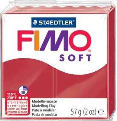 Immagine prodotto di Masa termoutwardzalna Fimo Soft 57 g czerwień świąteczna Staedtler - 2P