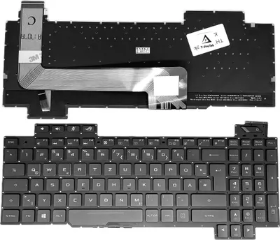 Zdjęcie produktu dla NIEMIECKA klawiatura Klawiatura z podświetleniem kompatybilna z ASUS ROG Strix SCAR GL703VM