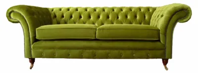 Produktbild von Sofa 3 Sitzer Stoff Design Couch Polster Sofas Textil Modern Chesterfield