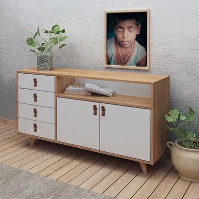 Image de Skye Decor, Lavina, meubles de salon, chêne, 140 x 86 x 40 cm