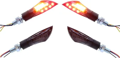Produktbild von Motorrad LED Blinker/LED Rücklicht Kombination Charly schwarz klar 4-er Set - Citomerx