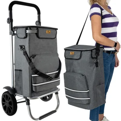 Productafbeelding van Gardlov 23187 Boodschappentas op wieltjes 40 l, grijs