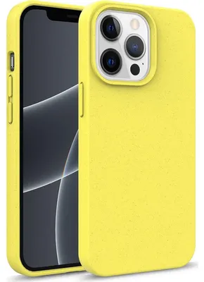 Produktbild von Mobigear Handyhülle für iPhone 14 - Backcover Umweltfreundliches Material Gelb