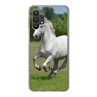 Produktbild von MuchoWow® Handyhülle Schutzhülle Hülle für Samsung Galaxy A32 5G Pferde - Natur - Weiß Silikon Softcase Handy Hülle - Softcase