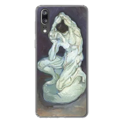 Produktbild von MuchoWow® Handyhülle Schutzhülle Hülle für Huawei P20 Gipsskulptur eines knienden Mannes - Vincent van Gogh Silikon Softcase Handy Hülle - Hardcover