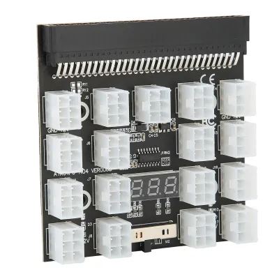 Obrázek produktu pro Adaptér napájecí desky, 17polohový rozvodný konvertor, rozšiřující deska PCB, 12 V, černá
