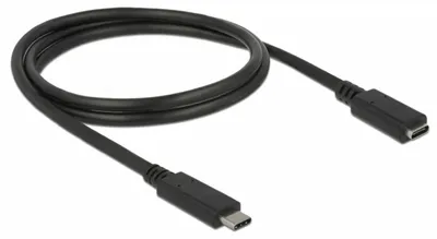 Image de DELOCK Verlängerungskab. USB/C St > Bu SuperSpeed 1.0m schw