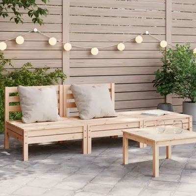 Produktbild von Gartensofa 3-Sitzer Massivholz Kiefer 838033