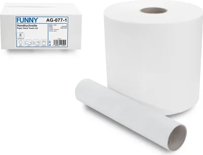 Produktbild von Papierhandtuchrolle Handtuchrolle hochweiß 6er Pack 2-lagig