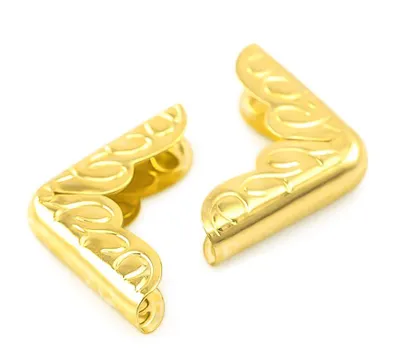 Produktbild von 200 Schutzecken Buchecken Mappenecken Kantenecken 22x16mm, golden