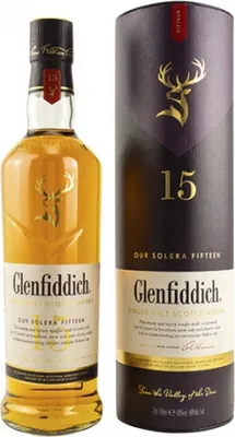 Immagine prodotto di Glenfiddich 15 Years Our Solera Fifteen Single Malt Scotsch Whisky in confezione regalo | 40 % vol | 0,7 l