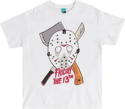 Image de Friday The 13th - T-shirt Homme/Femme Unie TT852 (L) (Blanc/Naturel)