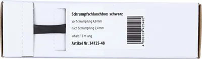 Productafbeelding van Zwarte krimpkous, diameter 4-8 mm, lengte: 12 meter