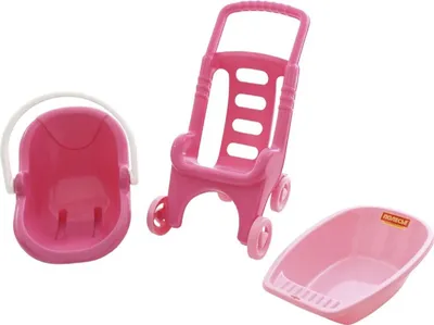 Produktbild von Polesie 42842 Kunststoffwagen. Schubkarre "Pink Line 3x1" im Netz