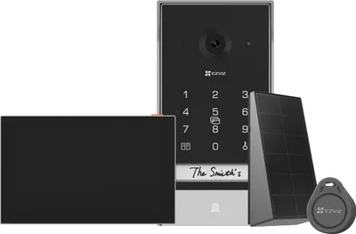 Produktbild von EZVIZ EZVIZ EP7 Video-Türsprechanlage, 2K, 7" Touch, Akku/Solar, App, wetterfest