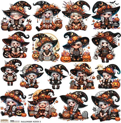 Produktbild von AUFKLEBER - ScrapLove - Halloween Witch 2