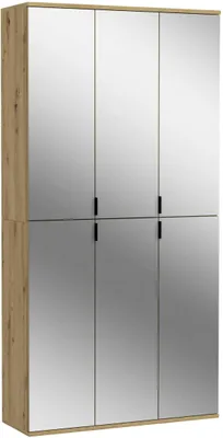 Image de ProjektX armoire de rangement 4+2 portes 6 portes miroir.