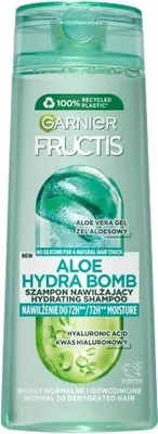 Zdjęcie produktu dla Garnier Fructis Aloe Hydra Bomb Szampon nawilżający do włosów normalnych i odwodnionych 400 ml