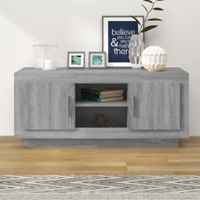Produktbild von The Living Store TV-Schrank Grau Sonoma 102x35x45 cm Holzwerkstoff