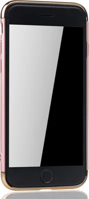 Produktbild von Handy Hülle Schutz Case für Apple iPhone 7 Bumper 3 in 1 Cover Chrom Rose Gold