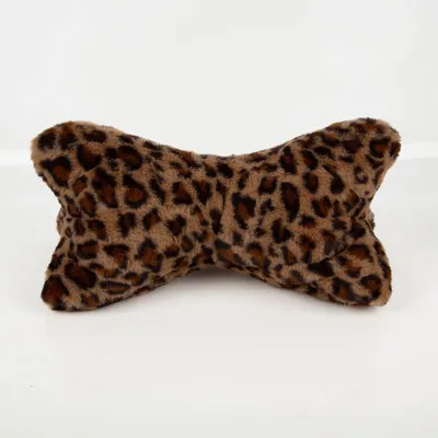 Produktbild von Leseknochen Nackenkissen Plüsch Leo braun 42×22×22 cm kuschelweich & ergonomisch