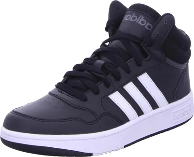 Produktbild von Adidas Herren Hoops 3 Hoops 3 32431-4, 32431-4.5, 32431-5.5, 32431-6.5, 40225-34, 40225-36, 40225-38, 40225-39 1/3 ADI-GW0402 cblack/ftwwht/gresix 38
