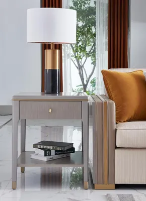 Produktbild von Wohnzimmer Nachttisch Tisch Konsolen Beistelltische Design Nachttische Holz Neu