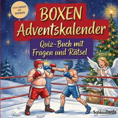 Produktbild von Boxen-Adventskalender: Quiz-Buch mit Fragen und Rätsel