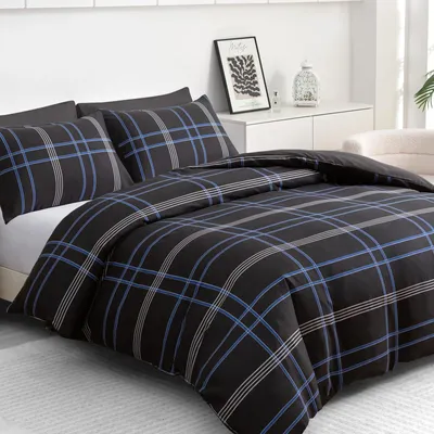Zdjęcie produktu dla Komplet pościeli z mikrofibry - kołdra 2 x 135 x 200 cm + 2 poszewki na poduszki 80 x 80 cm