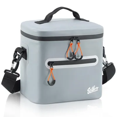 Image de Sac isotherme 7L, gris, isolé, étanche, portable, avec une couche thermo-isolante, anti-fuite et durable