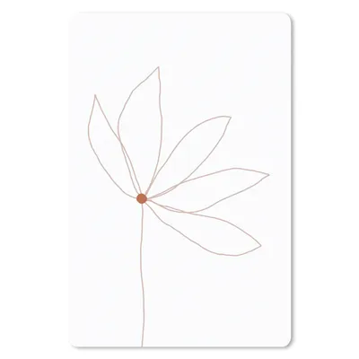 Produktbild von MuchoWow® Mauspad Mousepad Minimalismus - Blumen - Linienkunst 18x27 cm - Mousepads - Maus Mat - Pad - Mausunterlage