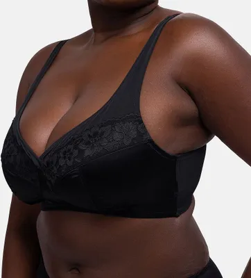 Produktbild von Dorina | Minimizer BH ohne Bügel | BH Teagan D001942, BH ungefüttert (BH Größe: 90F / Farbe: schwarz)