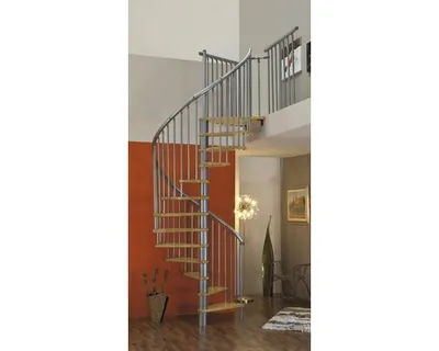 Obrázok produktu pre Vretenové schodisko Irini Ø 120 cm 13 stupňov strieborné