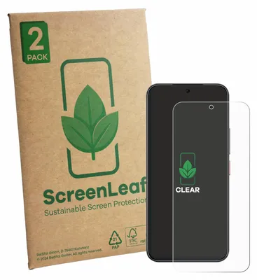 Produktbild von 2x ScreenLeaf Schutzfolie für Nubia Air Pro nachhaltiger Displayschutz Display Schutz Folie Klar Transparent