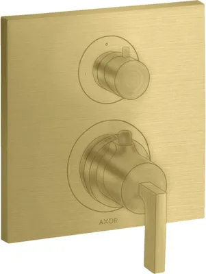 Produktbild von Thermostat AXOR CITTERIO UP m Ab-/Umstellv. u HGri brushed brass brushed brass