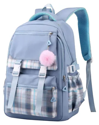 Image de Sacs à dos pour enfants, couleur bleue, imperméables, durables, format A4, compartiment pour ordinateur portable