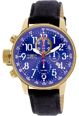 Zdjęcie produktu dla Invicta I-Force 1516 Zegarek męski - Mechanizm kwarcowy - Stal nierdzewna z niebieską tarczą - 46 mm