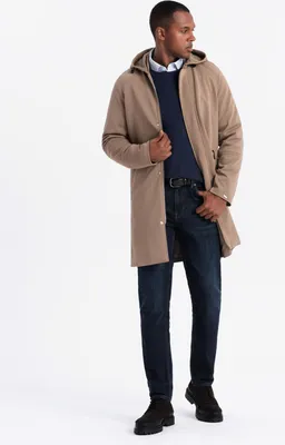 Produktbild von Ombre Clothing Parka für Männer Othiambo Kaffee L