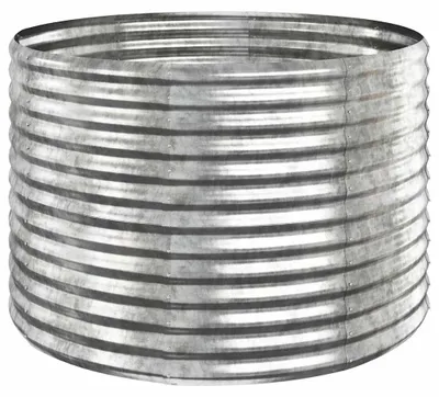 Productafbeelding van vidaXL Verhoogde plantenbak, verzinkt staal, 100x100x68 cm, zilverkleurig
