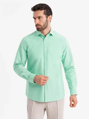 Produktbild von Ombre Clothing Langarmhemd für Männer Sailo minze XL