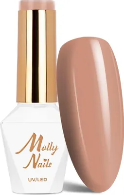 Produktbild von Molly Nails Choco Dreams Salted Caramel HEMA/Di-HEMA-freier Hybrid-Nagellack, 8 g, Nr. 350