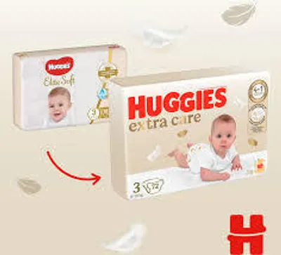 Produktbild von HUGGIES Windeln Extra Care 3 72 Stück