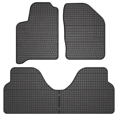 Produktbild von Gummi-Fußmatten für Renault Scenic I 1996-2003 (Minivan) – 4-tlg, Schwarz, passgenau – Wielganizator SolidPRO