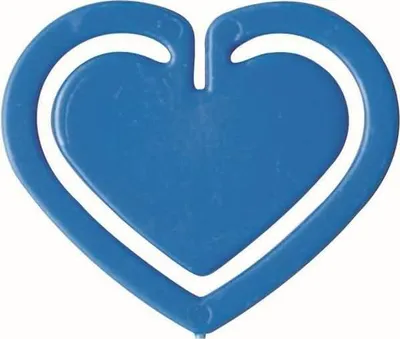 Produktbild von Büroklammern Herzklip 30mm VE=1000 Stück blau