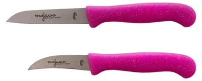 Produktbild von 2x Set Küchenmesser Schälmesser Messer Allzweckmesser Pink Solingen
