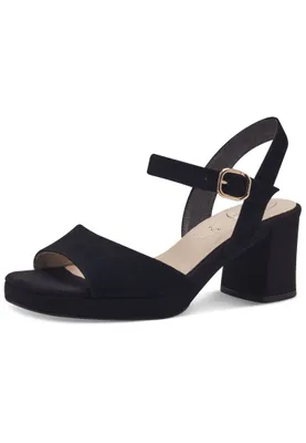 Produktbild von Tamaris Comfort Ledersandalette - Schwarz Leder : Normal : 36 Größe: 36 Weite: Normal