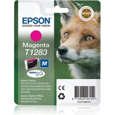 Produktbild von Epson Fox T1283 Fuchs DURABrite Ultra Single Magenta Tinte, Magenta, Tinte auf Pigmentbasis, 3,5 ml, 1 Stück(e)