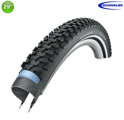 Produktbild von 1 x Schwalbe Marathon Plus MTB Fahrradreifen 29 x 2,10 (54-622) Schwarz/Reflex inkl. Reifenheber