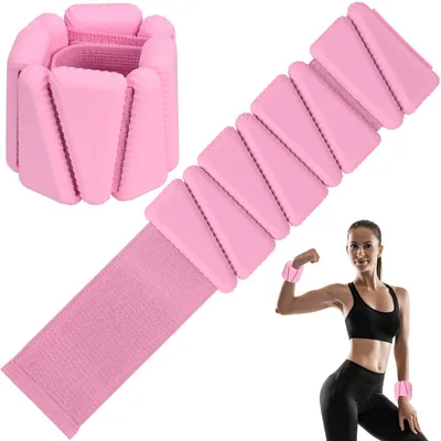 Obrázek produktu pro 2 kusy zápěstních závaží, nastavitelná silikonová cvičební závaží, pro fitness a běh
