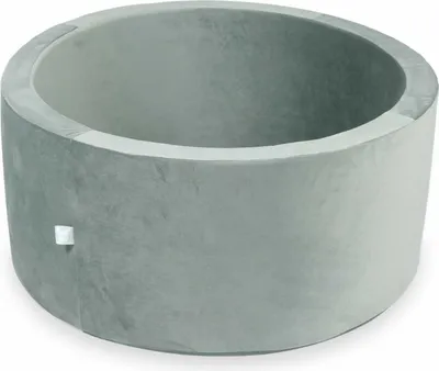 Image de Piscine à balles 90x40 gris velours - Sans balles / Sans balles